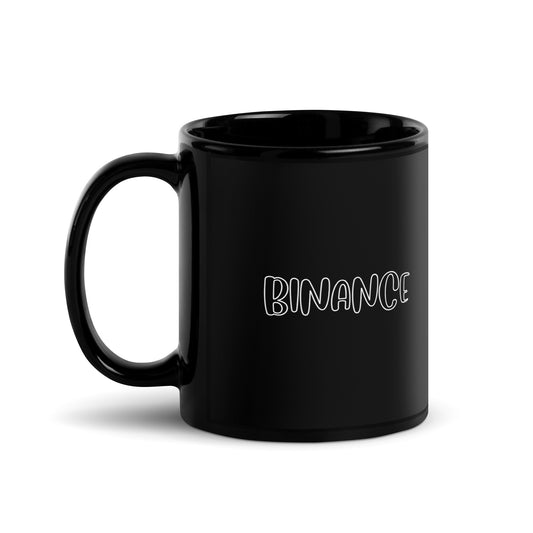 Binance Clear Black Glossy Mug