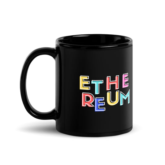 Ethereum Colors Black Glossy Mug