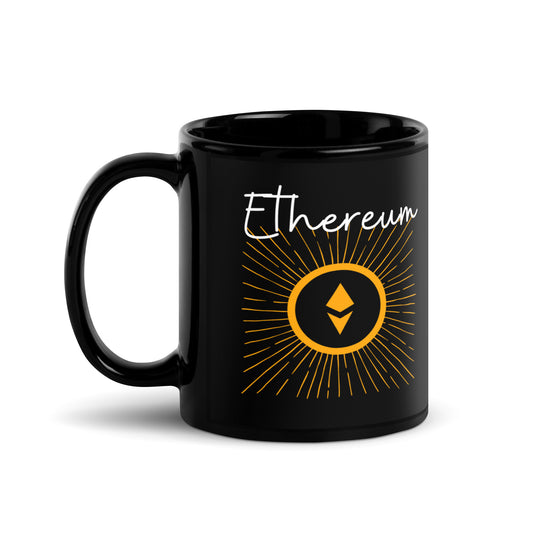 Ethereum Black Glossy Mug