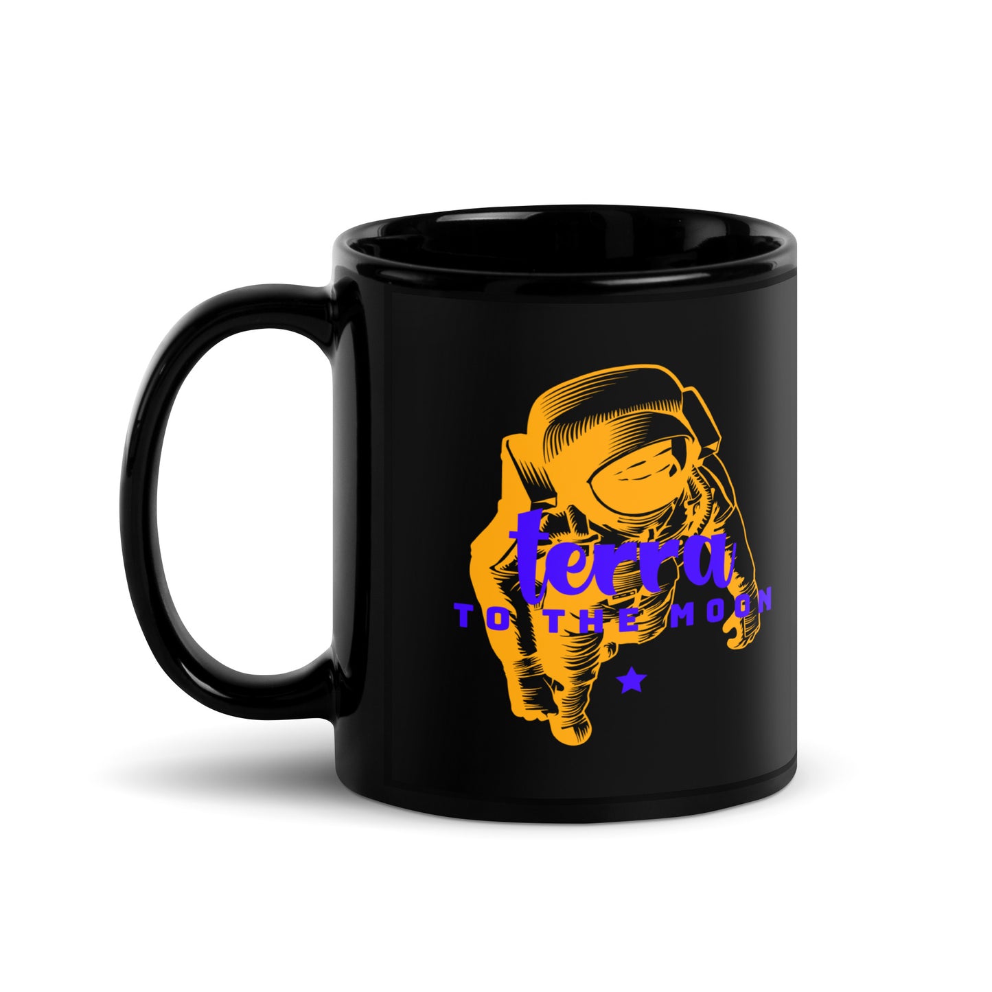 Terra Black Glossy Mug