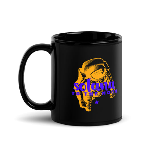 Solana Black Glossy Mug
