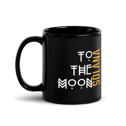 Solana Black Glossy Mug