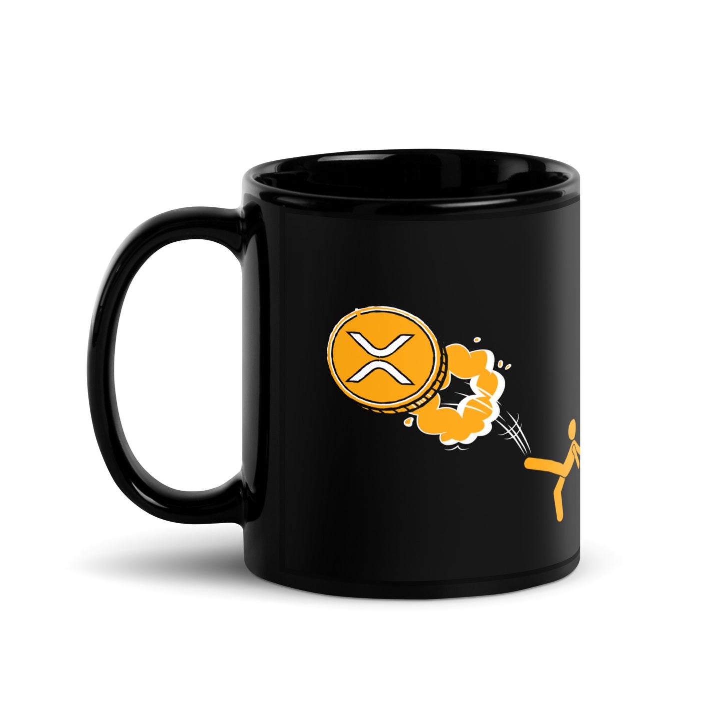 XRP I'm Done Black Glossy Mug