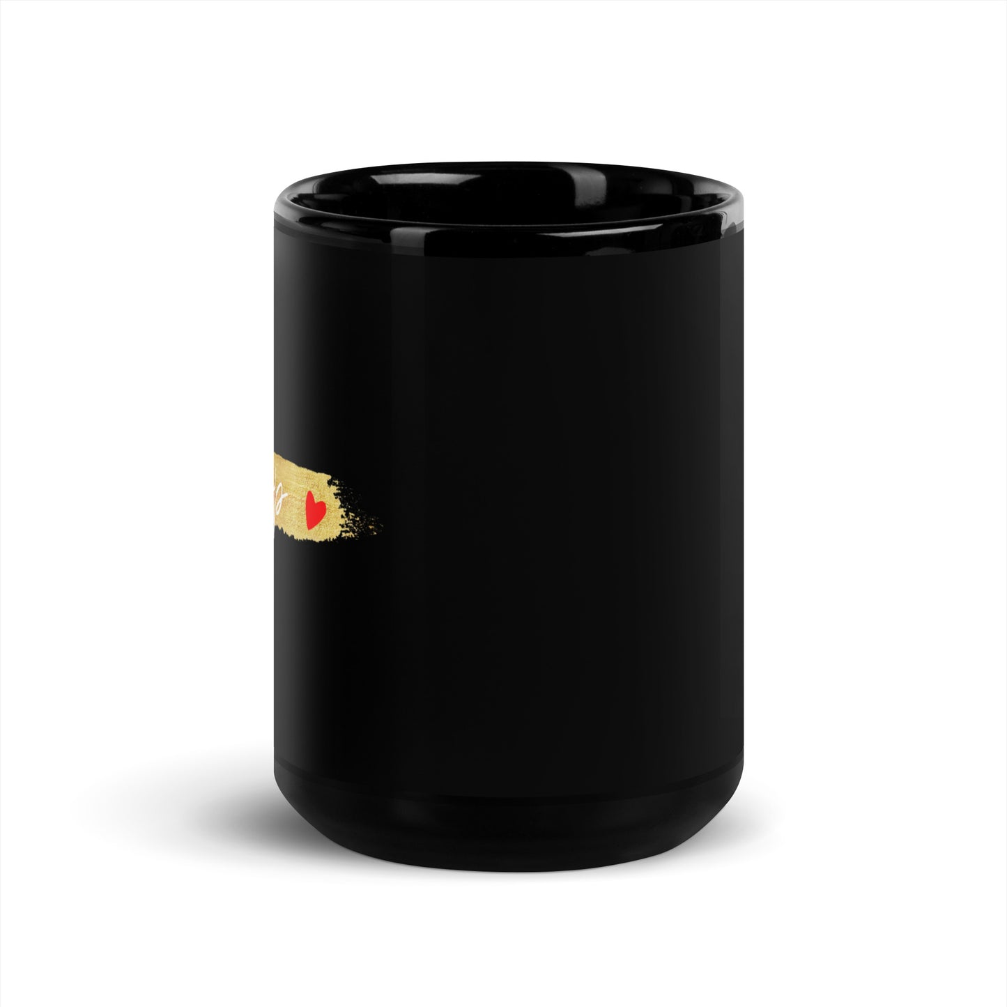 XRP Gold Black Glossy Mug