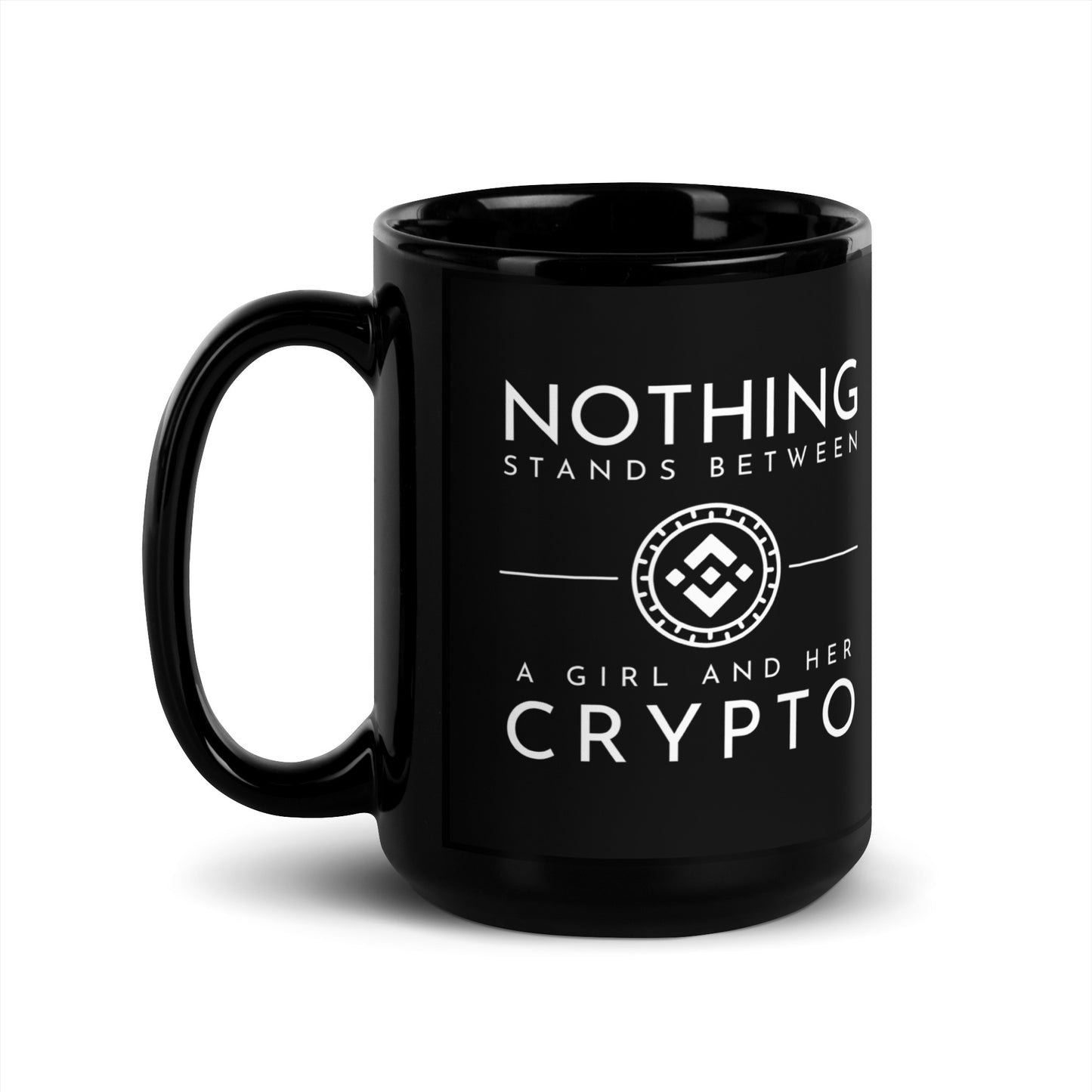 Binance Black Glossy Mug