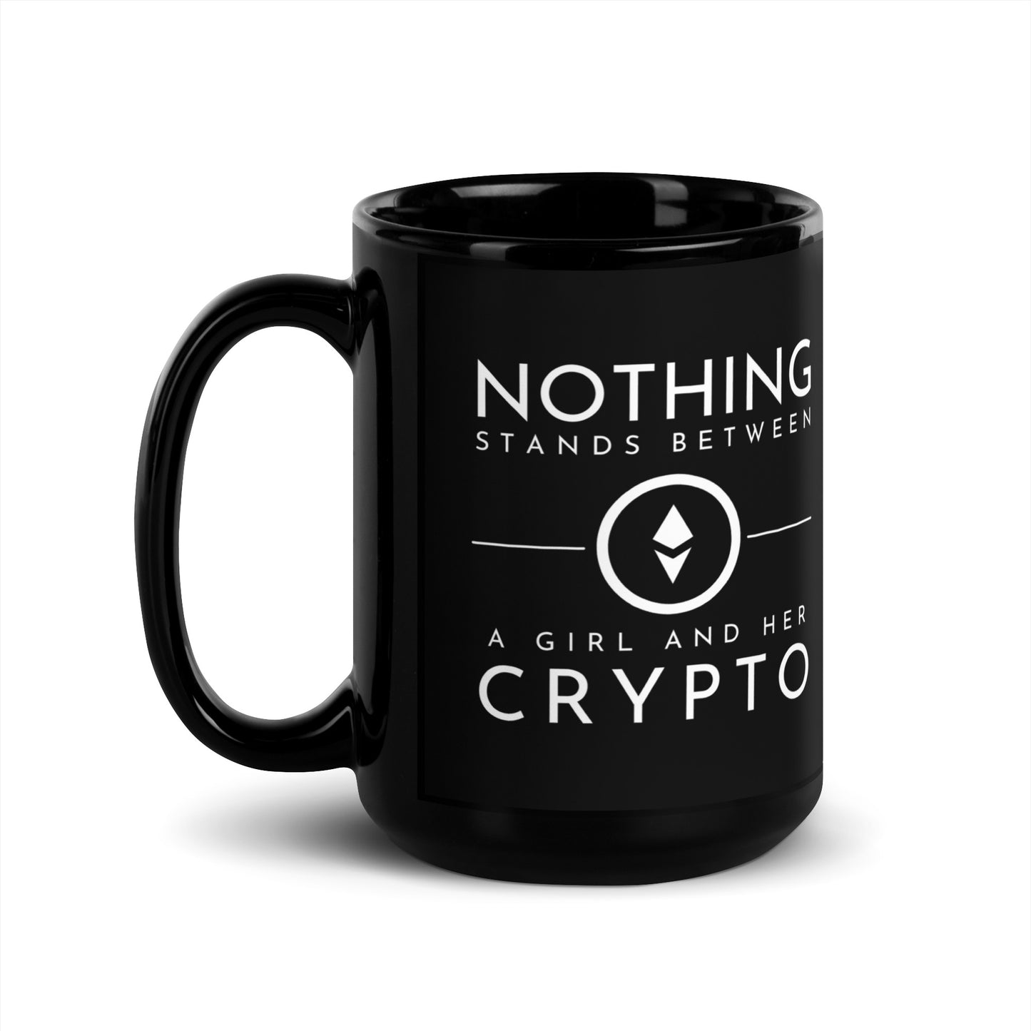 Ethereum Black Glossy Mug