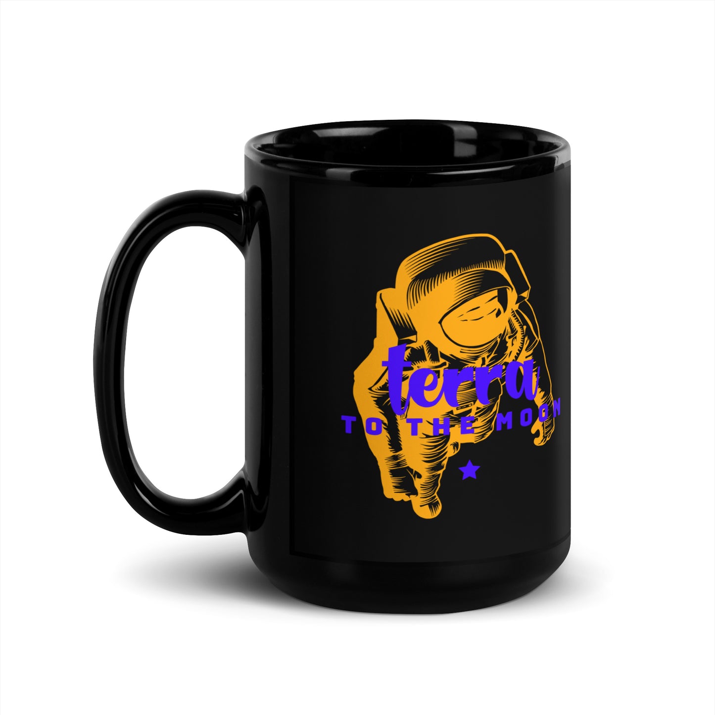 Terra Black Glossy Mug