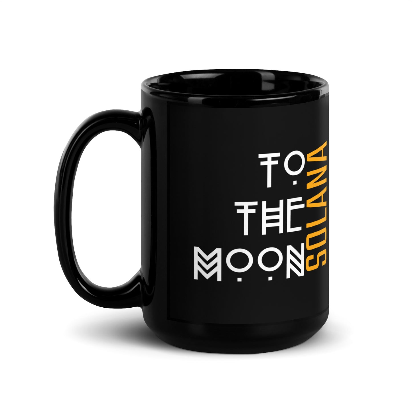 Solana Black Glossy Mug
