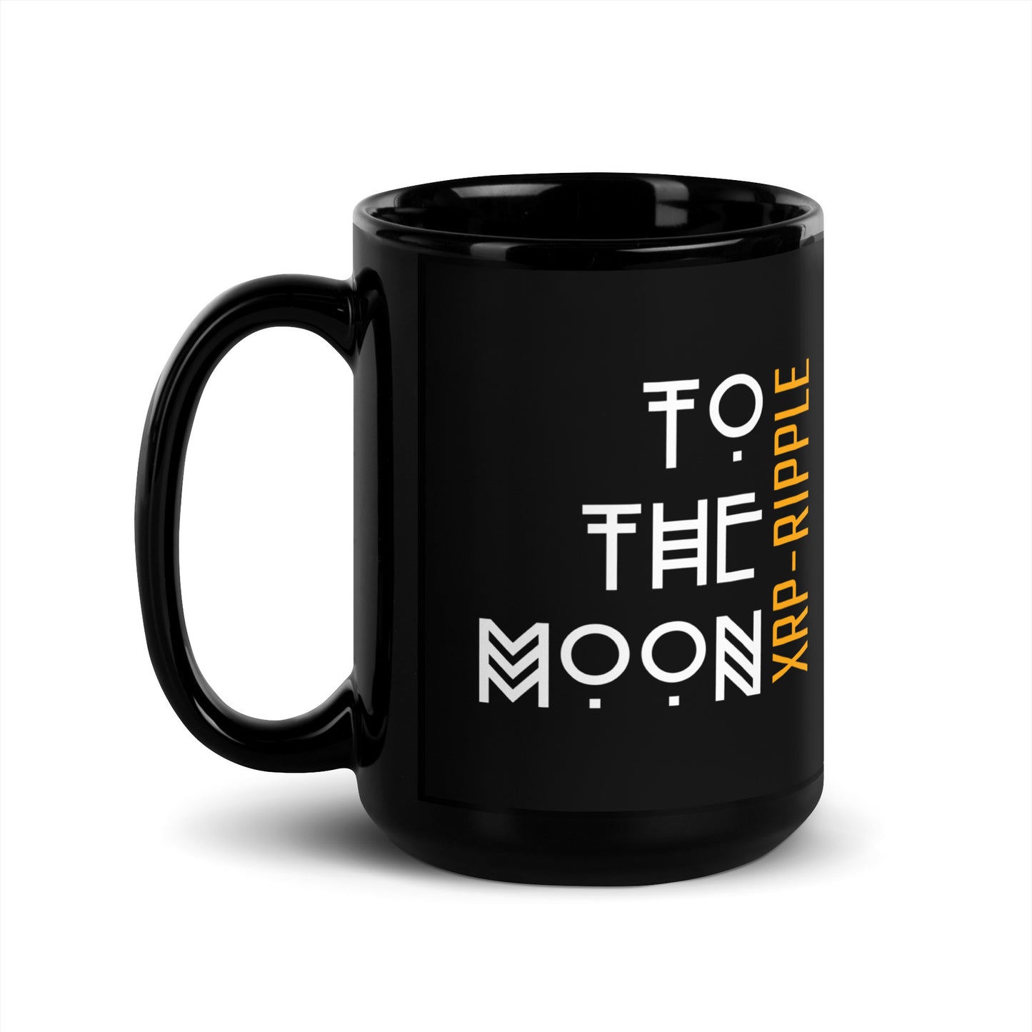 XRP - RIPPLE Black Glossy Mug