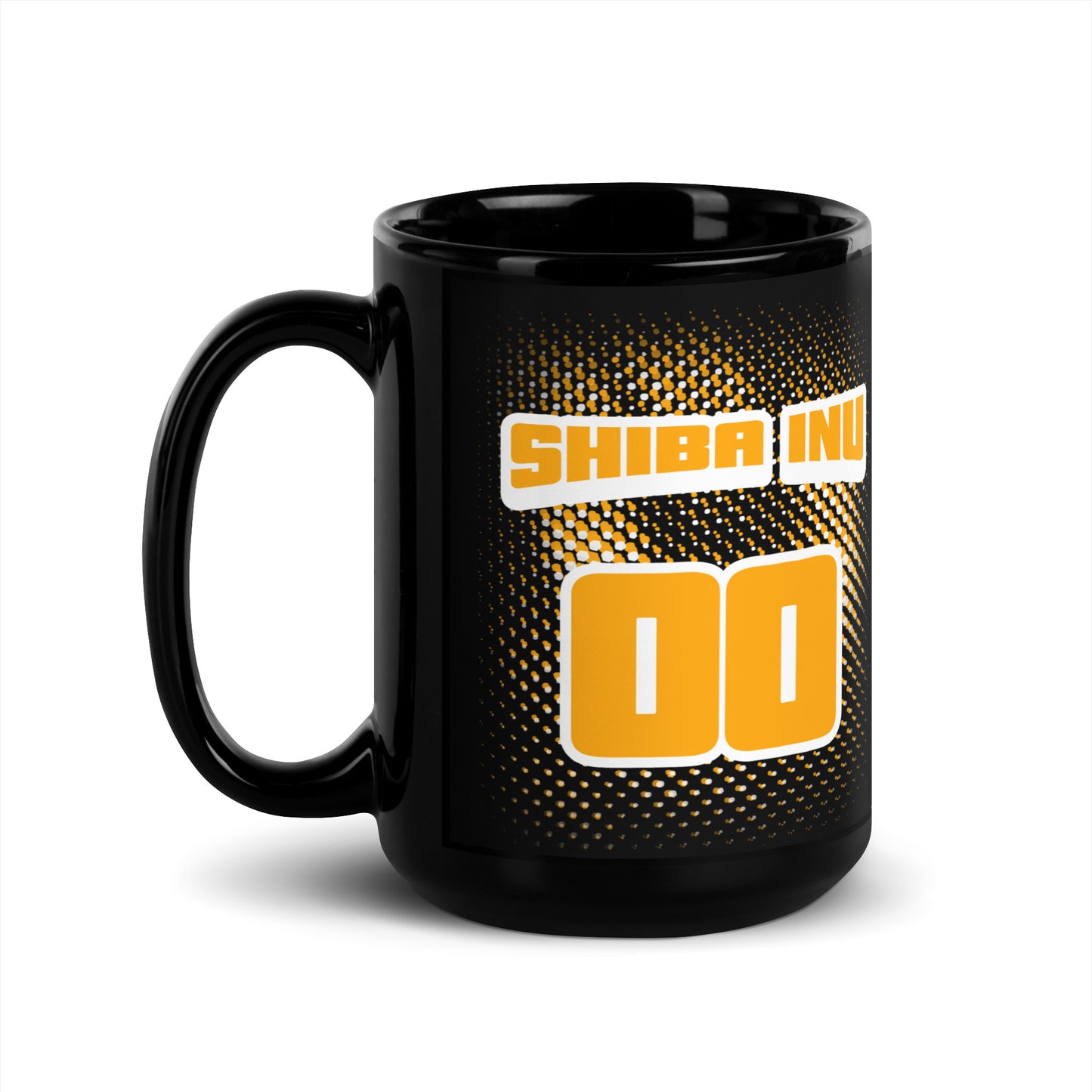 Shiba Inu Double 00 Black Glossy Mug