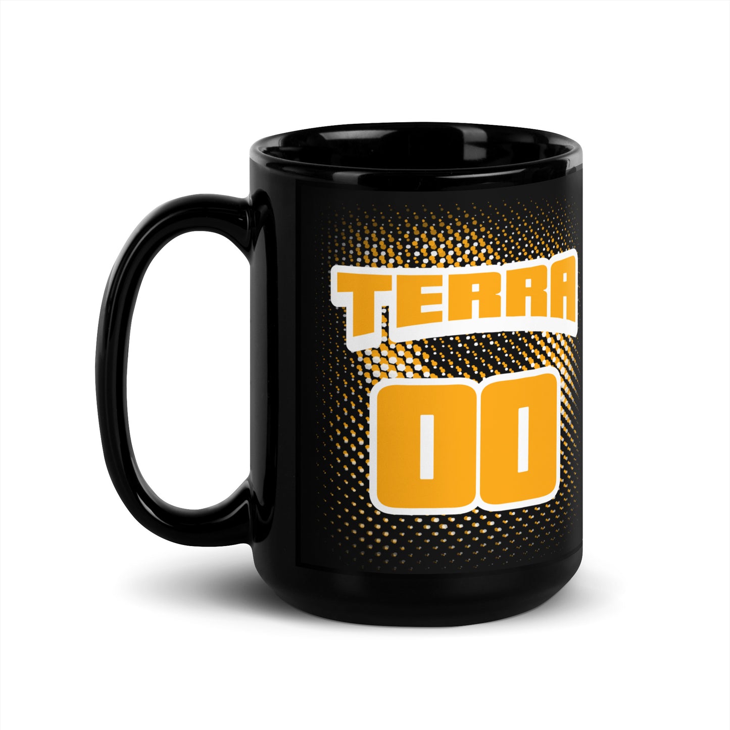 Terra Double 00 Black Glossy Mug