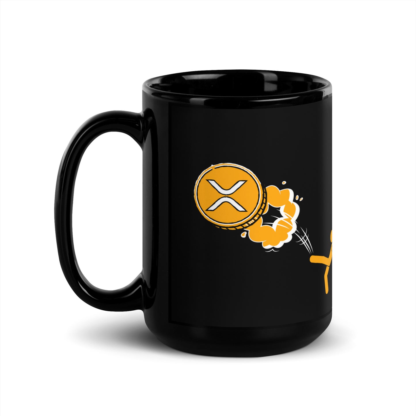 XRP I'm Done Black Glossy Mug