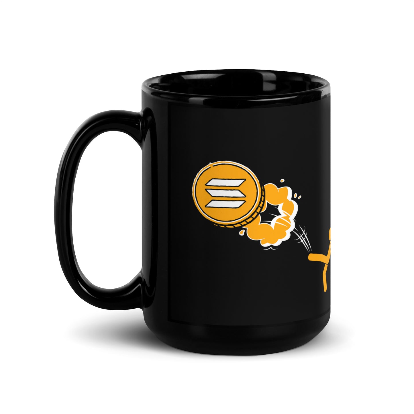 Solana I'm Done Black Glossy Mug