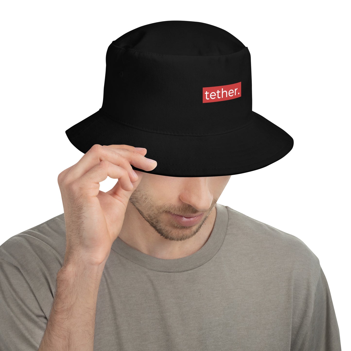 Tether Unisex Embroidered Bucket Hat