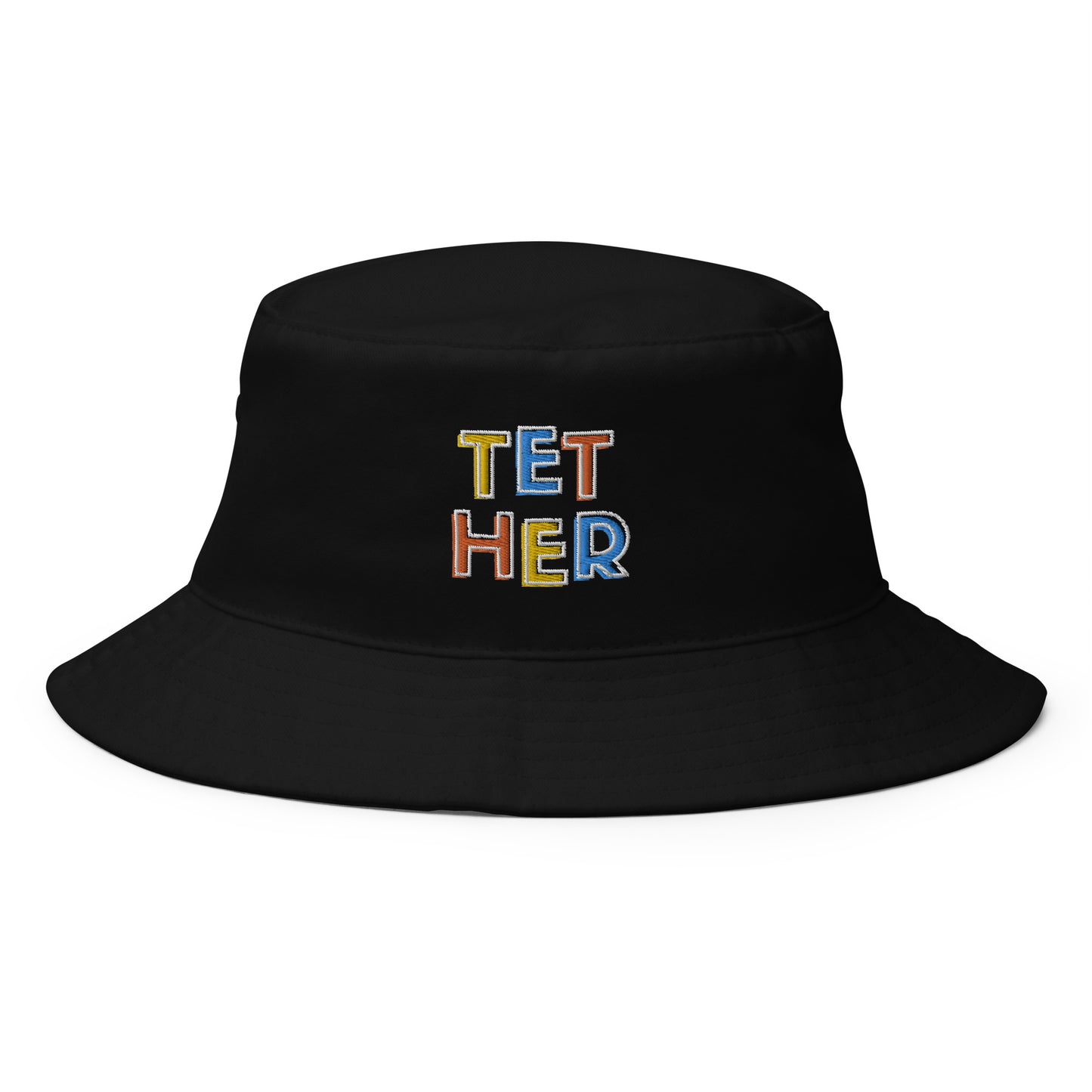 Tether Colors Embroidered Bucket Hat