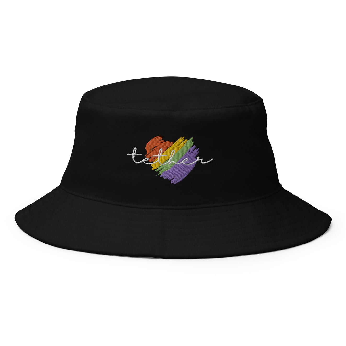 Tether Heart Embroidered Bucket Hat
