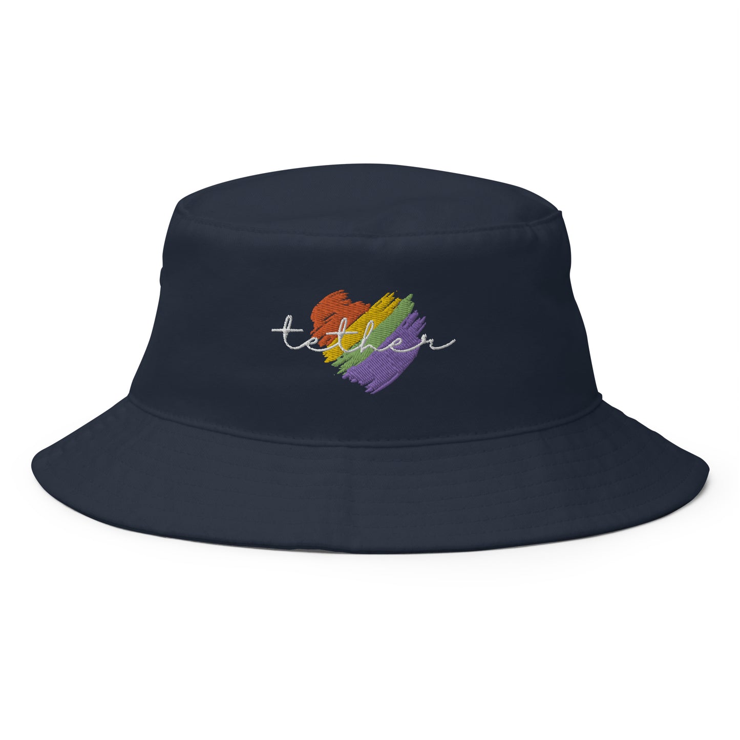 Tether Heart Embroidered Bucket Hat
