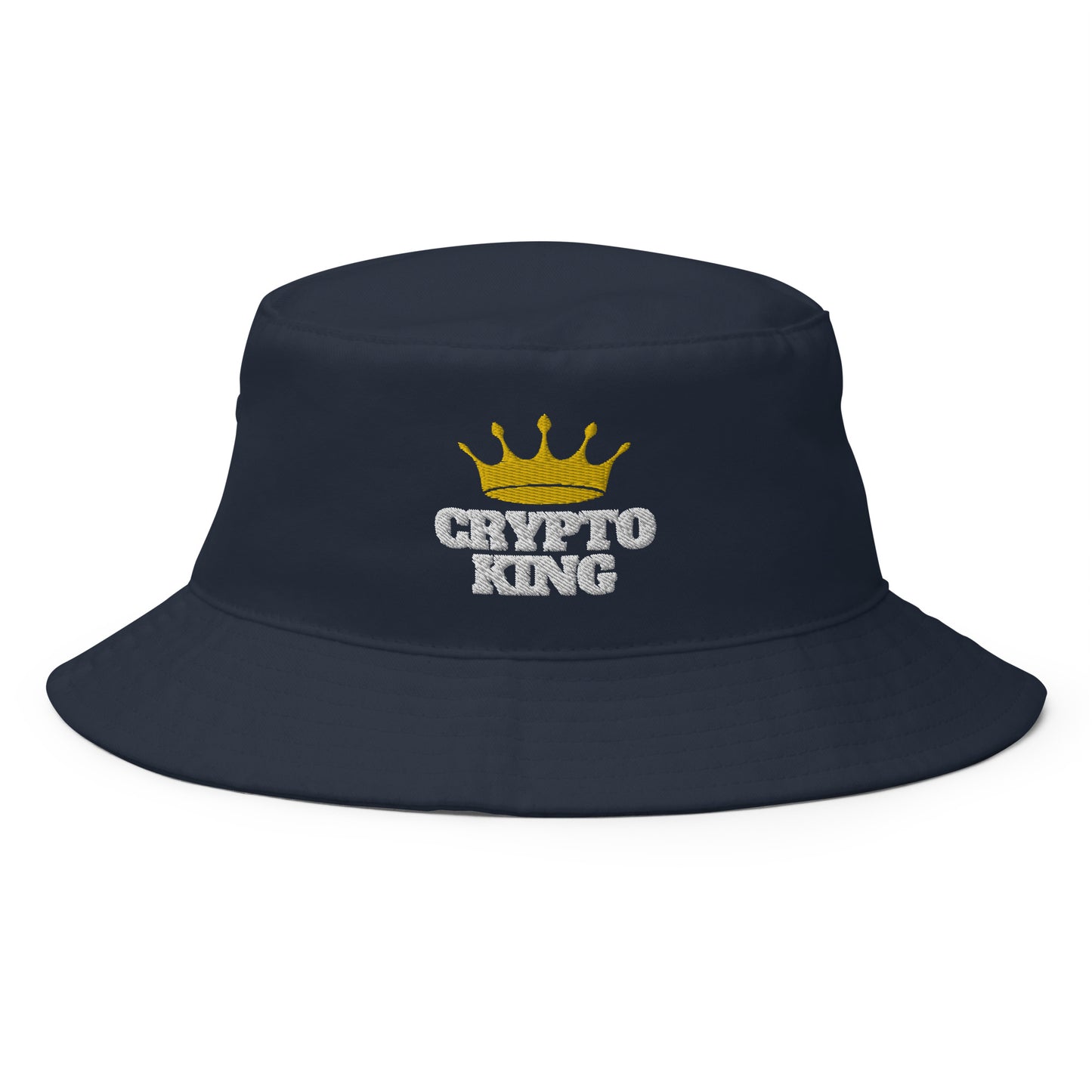 Crypto King Embroidered Bucket Hat