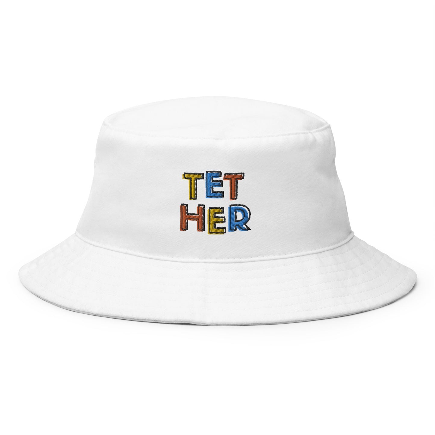 Tether Colors Embroidered Bucket Hat