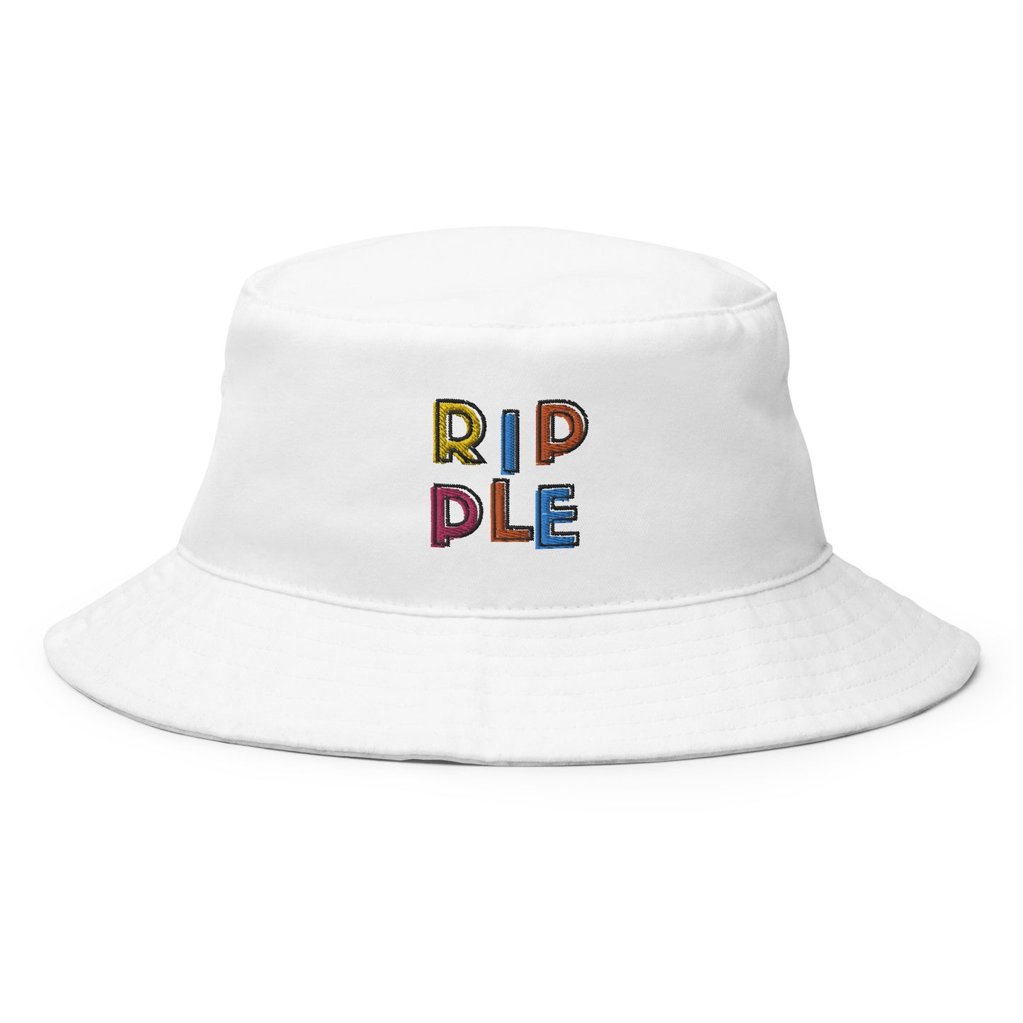 Ripple Colors Embroidered Bucket Hat