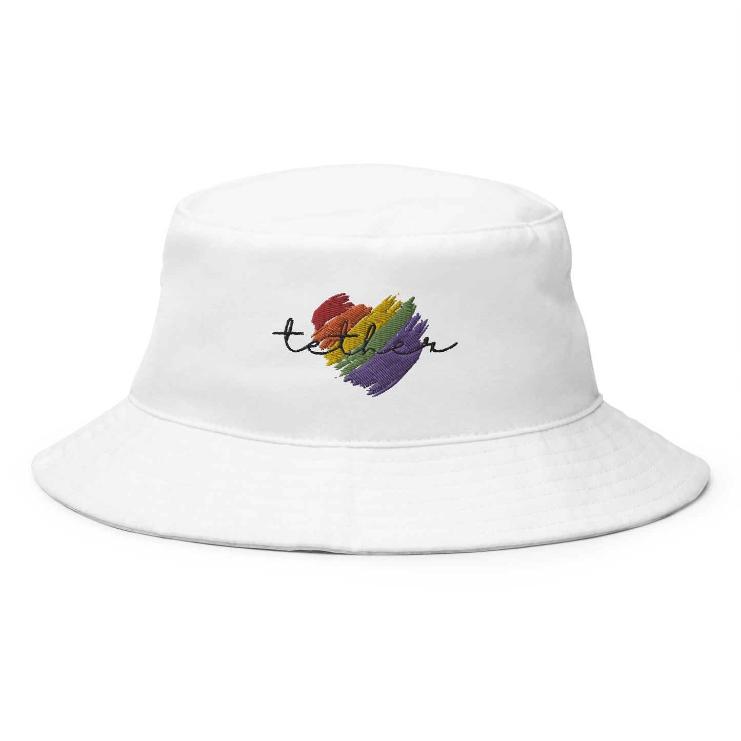 Tether Heart Embroidered Bucket Hat
