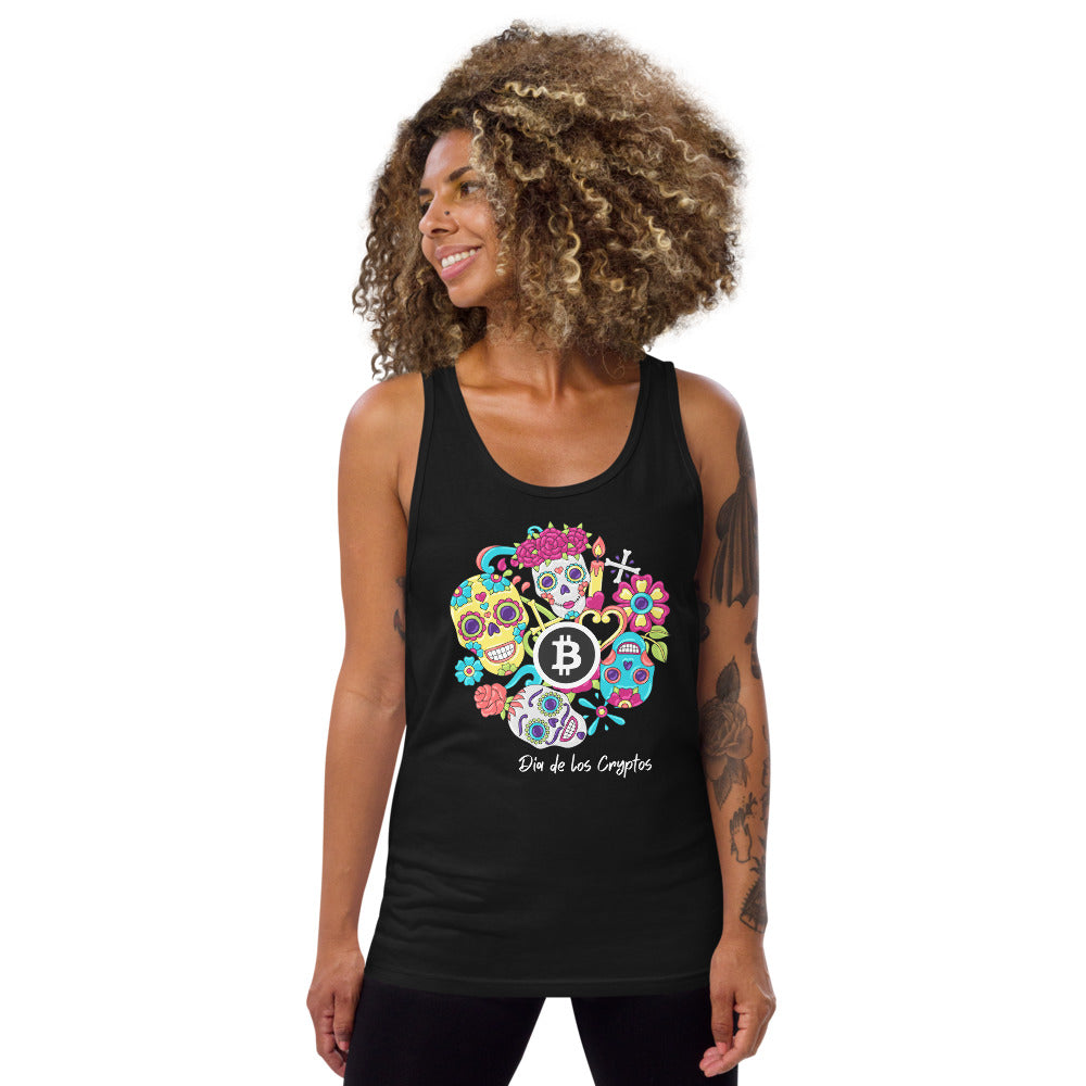 Dia De Los Cryptos (Bitcoin) Unisex Tank Top