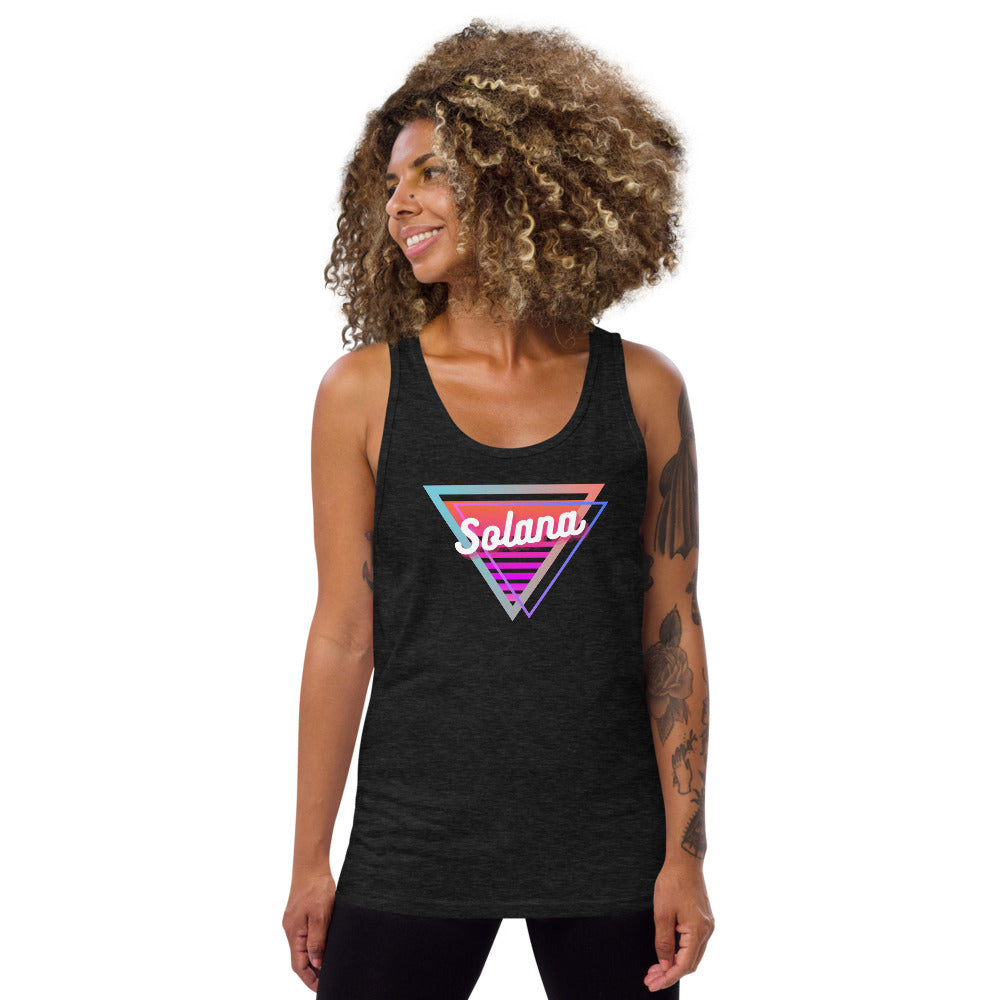 Solana Neon Triangle Unisex Tank Top