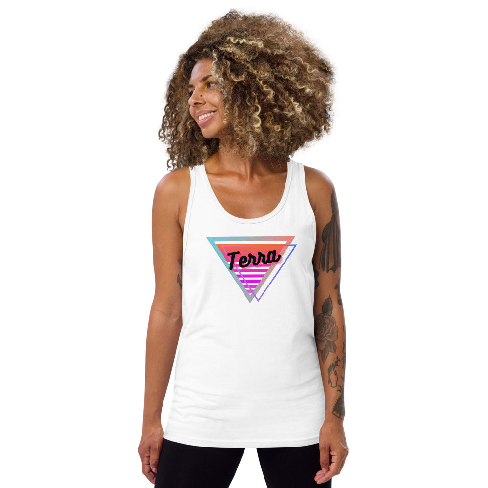 Terra Neon Triangle Unisex Tank Top