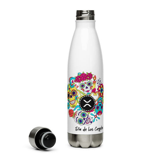 Dia De Los Cryptos (XRP) Stainless Steel Water Bottle