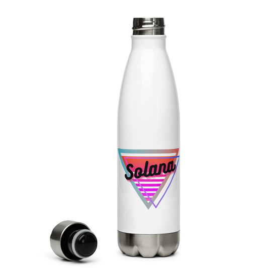 Solana Neon Triangle Stainless Steel Water Bottle