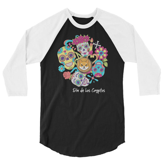 Dia De Los Cryptos (Shiba Inu) raglan shirt