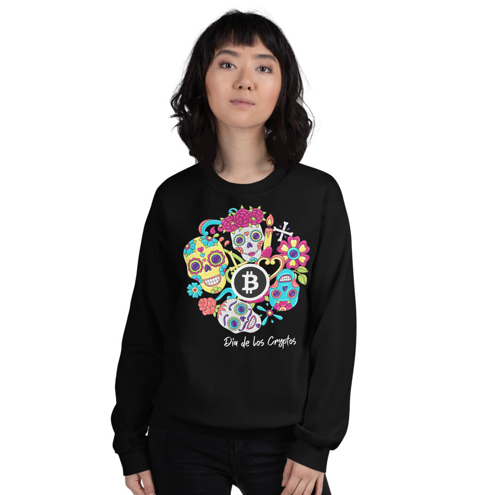 Dia De Los Cryptos (Bitcoin) Unisex Sweatshirt