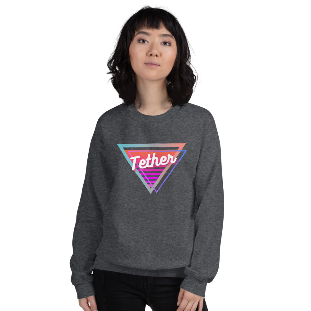Tether Neon Triangle Unisex Sweatshirt