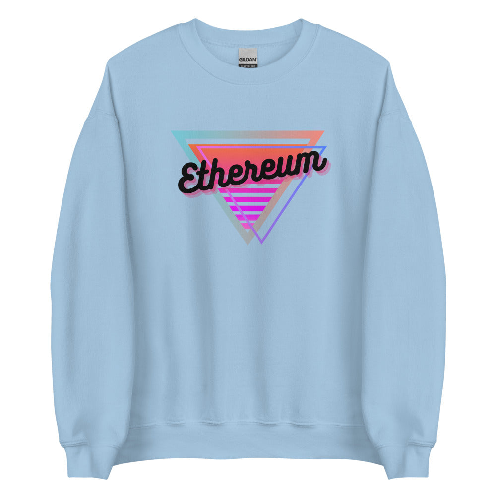 Ethereum Neon Triangle Unisex Sweatshirt
