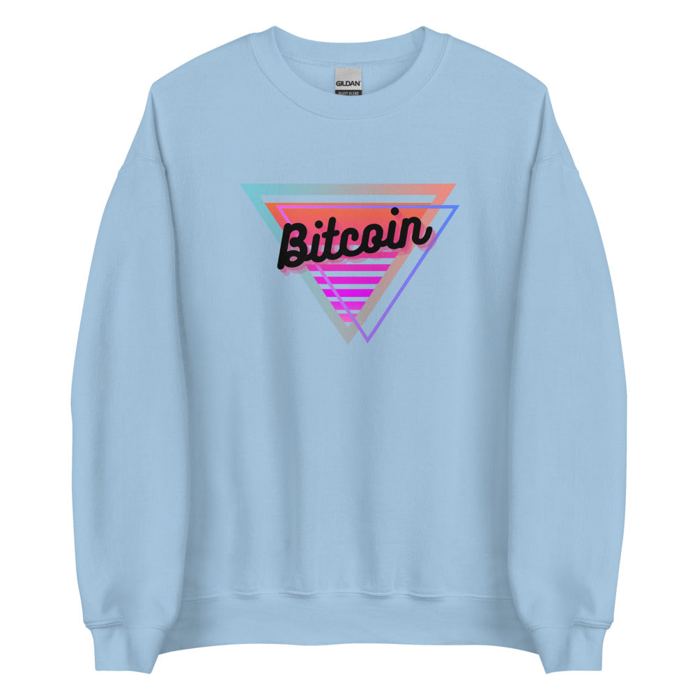 Bitcoin Neon Triangle Unisex Sweatshirt