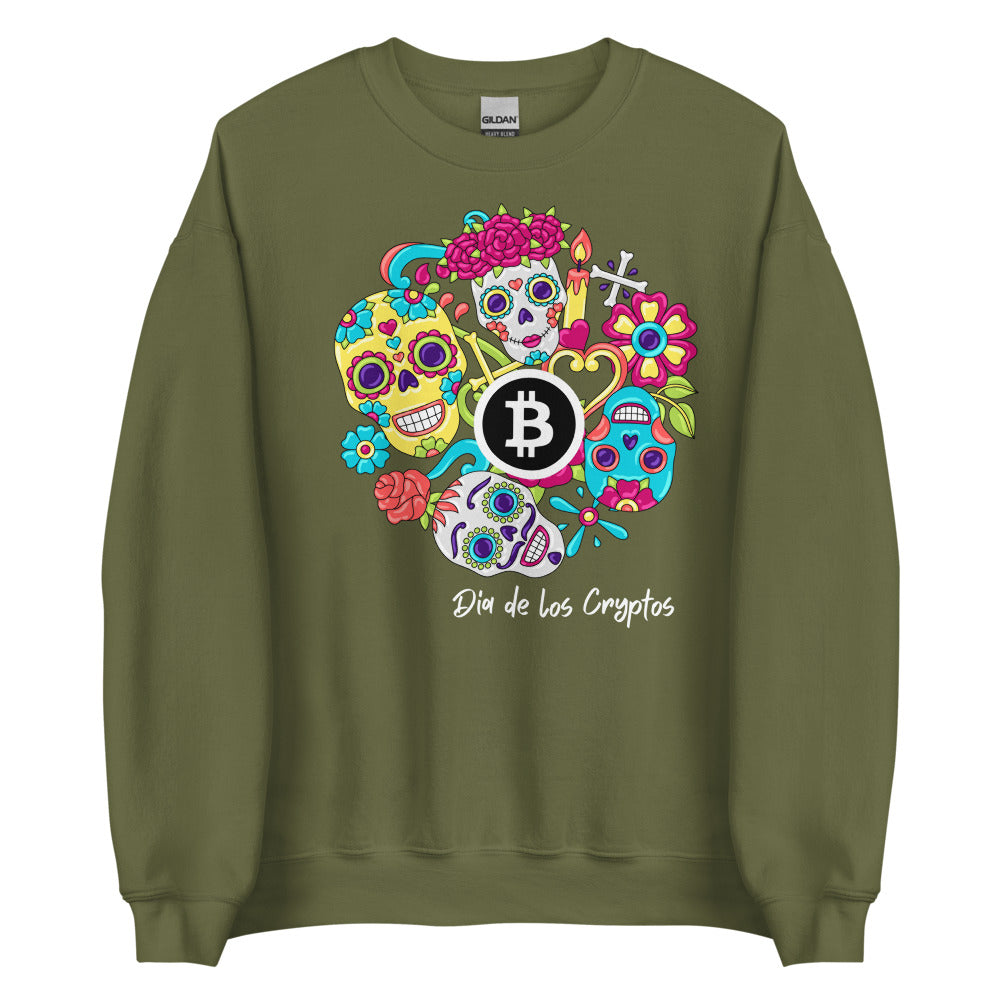 Dia De Los Cryptos (Bitcoin) Unisex Sweatshirt