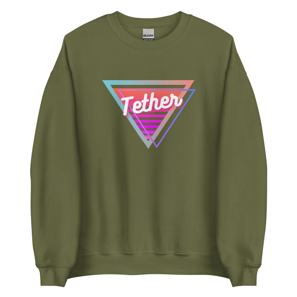 Tether Neon Triangle Unisex Sweatshirt