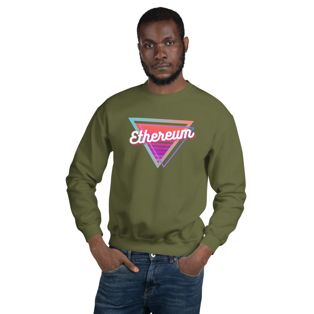 Ethereum Neon Triangle Unisex Sweatshirt