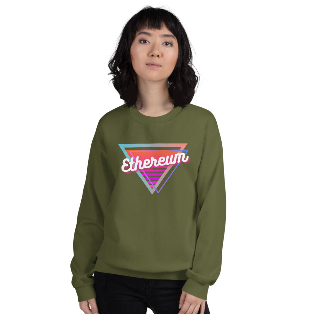 Ethereum Neon Triangle Unisex Sweatshirt