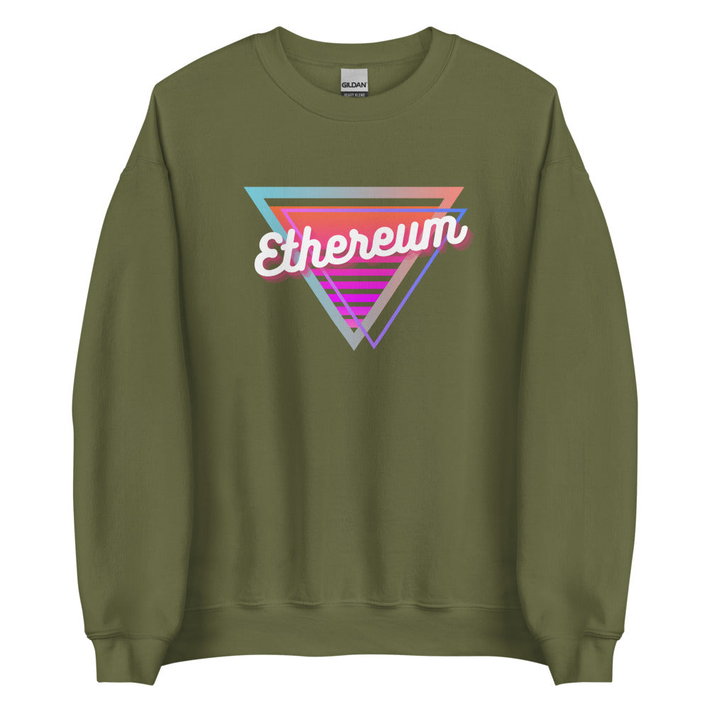 Ethereum Neon Triangle Unisex Sweatshirt