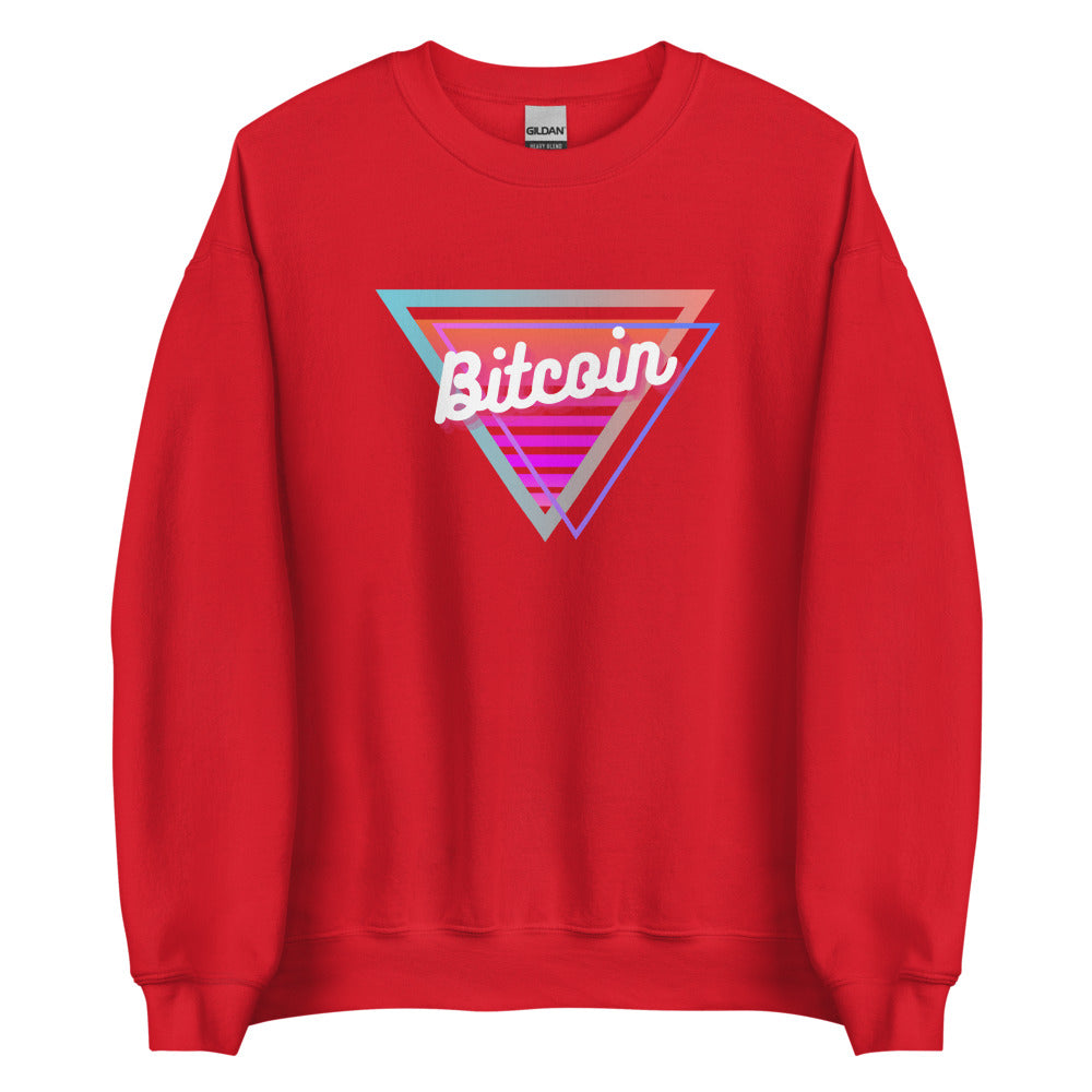 Bitcoin Neon Triangle Unisex Sweatshirt