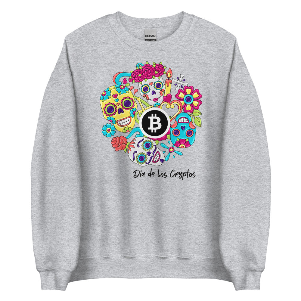 Dia De Los Cryptos (Bitcoin) Unisex Sweatshirt