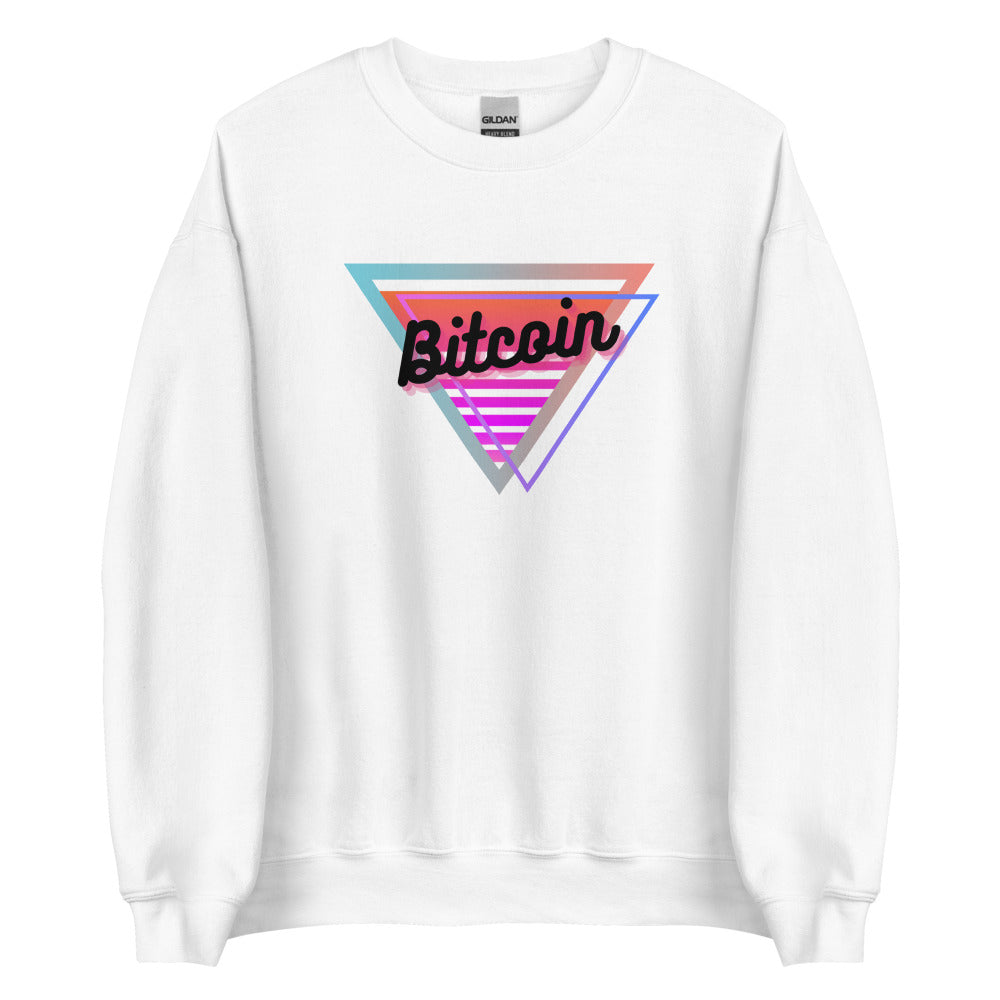 Bitcoin Neon Triangle Unisex Sweatshirt