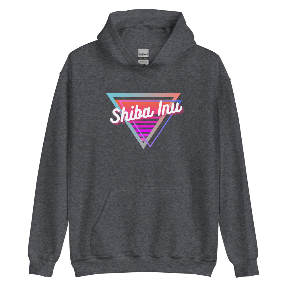 Shiba Inu Neon Triangle Unisex Hoodie