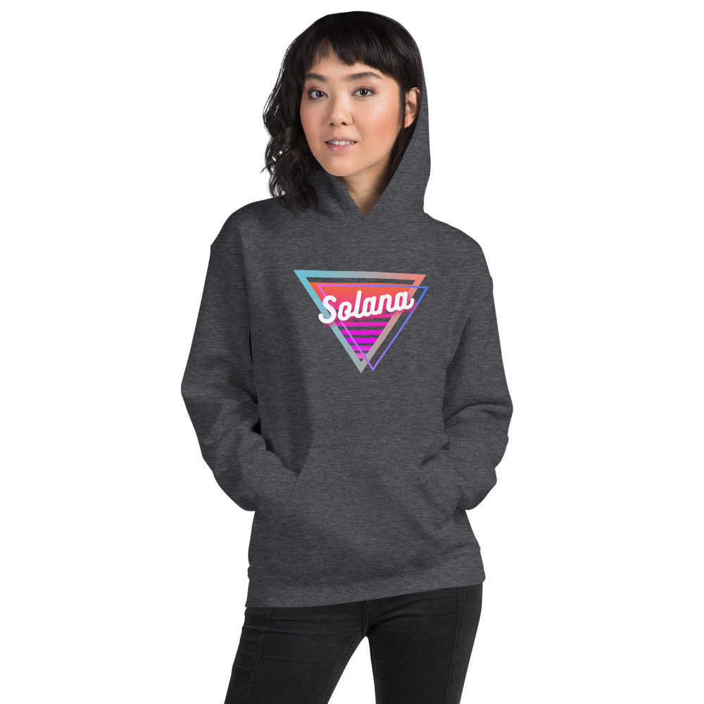 Solana Neon Triangle Unisex Hoodie
