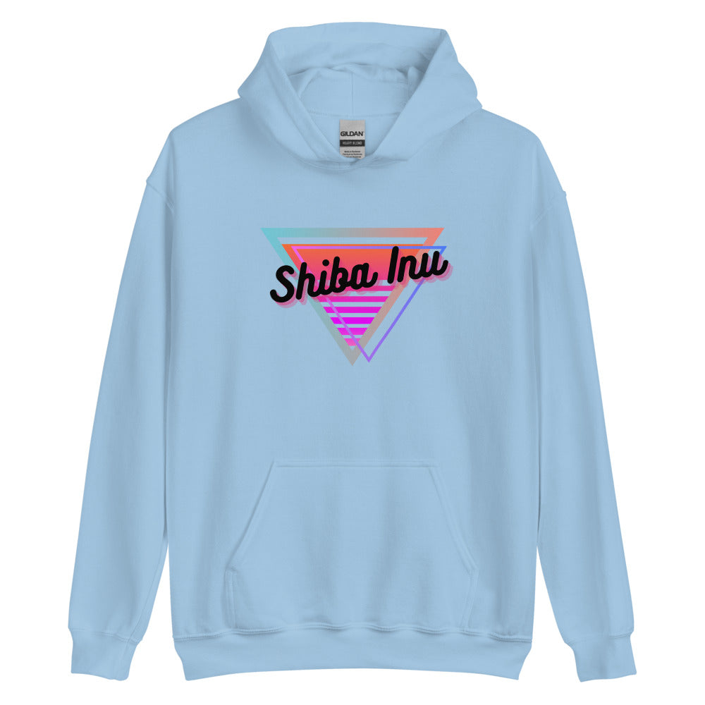 Shiba Inu Neon Triangle Unisex Hoodie