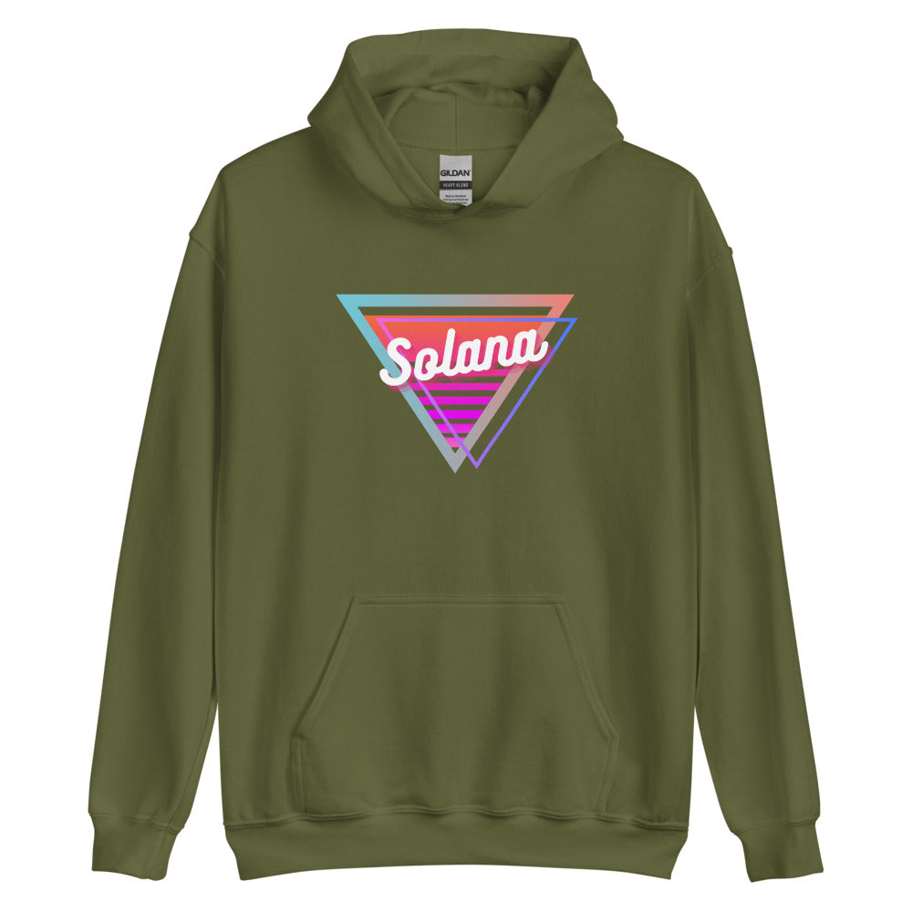 Solana Neon Triangle Unisex Hoodie