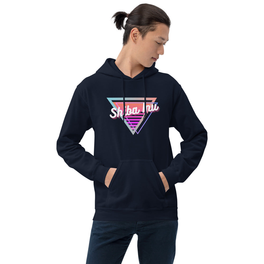 Shiba Inu Neon Triangle Unisex Hoodie