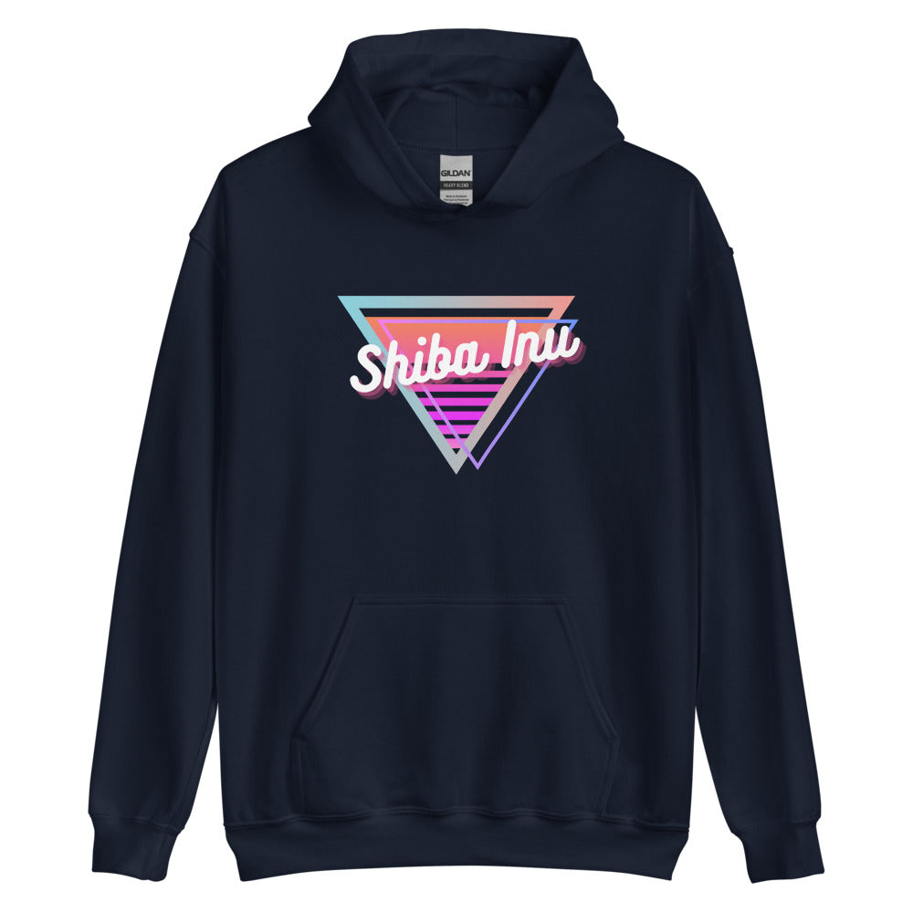 Shiba Inu Neon Triangle Unisex Hoodie