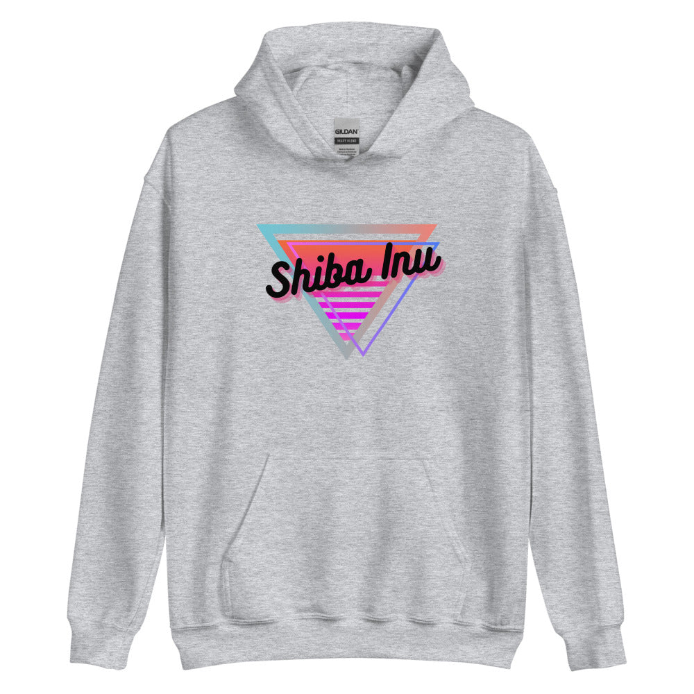 Shiba Inu Neon Triangle Unisex Hoodie